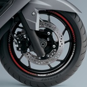 Front Wheel Decal (Red/White V1)
