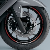 Front Wheel Decal (Red/White V2)