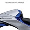 Hayabusa Single Seat Cowl, Metallic Mystic Silver & Pearl Vigor Blue