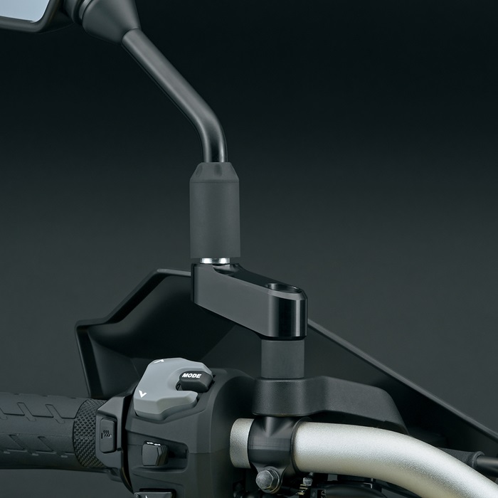 M-Factory Black Mirror Extensions / Risers For Suzuki V-Strom 650 & 1000 DL (2008-2011)