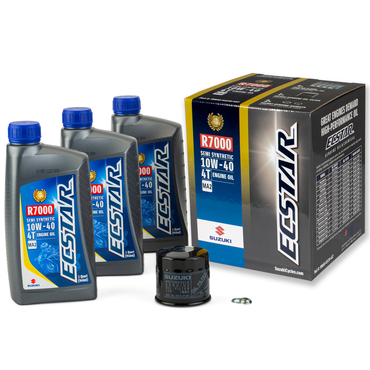 ECSTAR R7000 Semi-Synthetic Oil Change Kit (3 Quart) | Suzuki