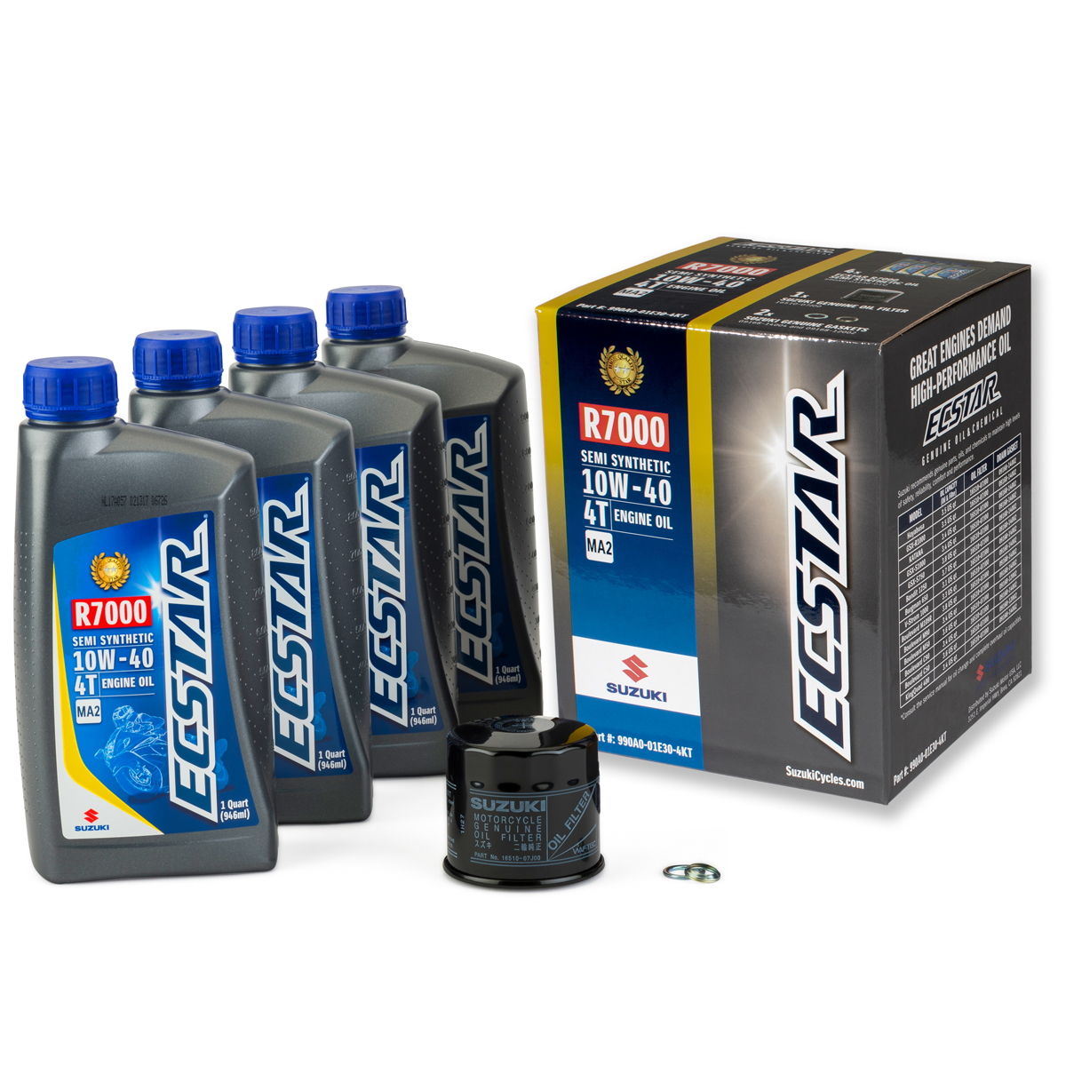 ECSTAR R7000 Semi-Synthetic Oil Change Kit (4 Quart) | Suzuki