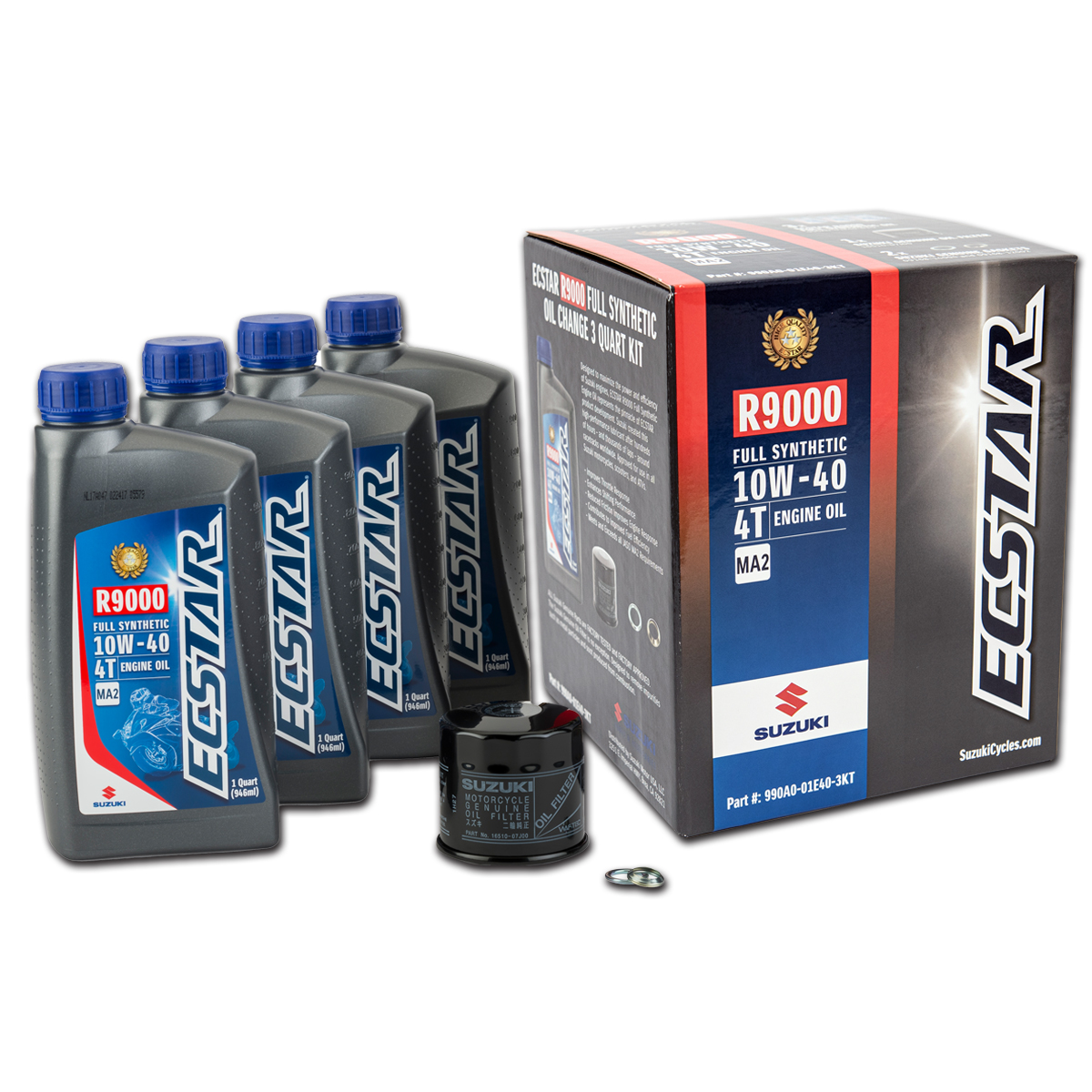 ECSTAR R9000 Full Synthetic Oil Change Kit (4 Quart) | Suzuki