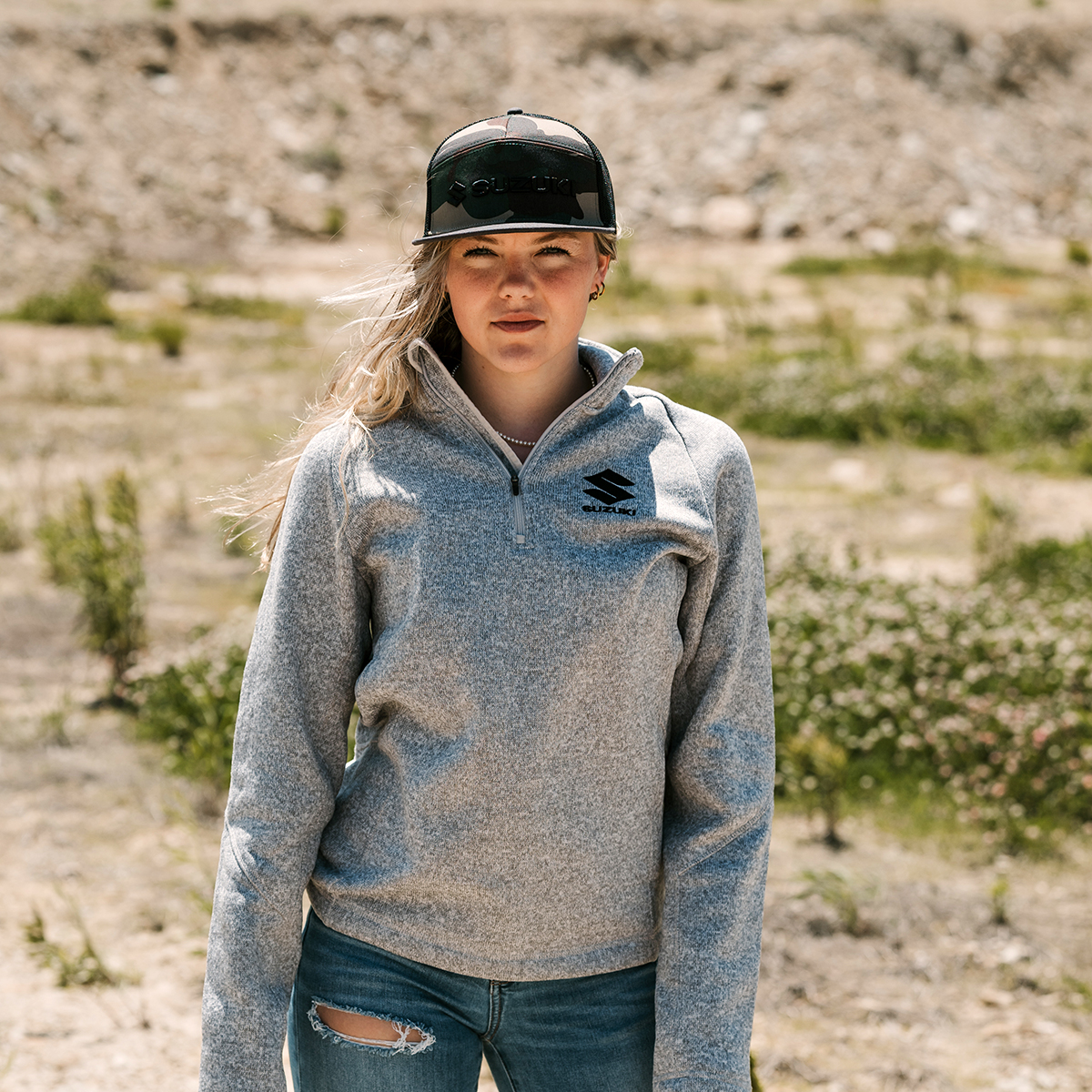 Suzuki Fleece Quarter Zip Jacket | Suzuki Motor USA, LLC