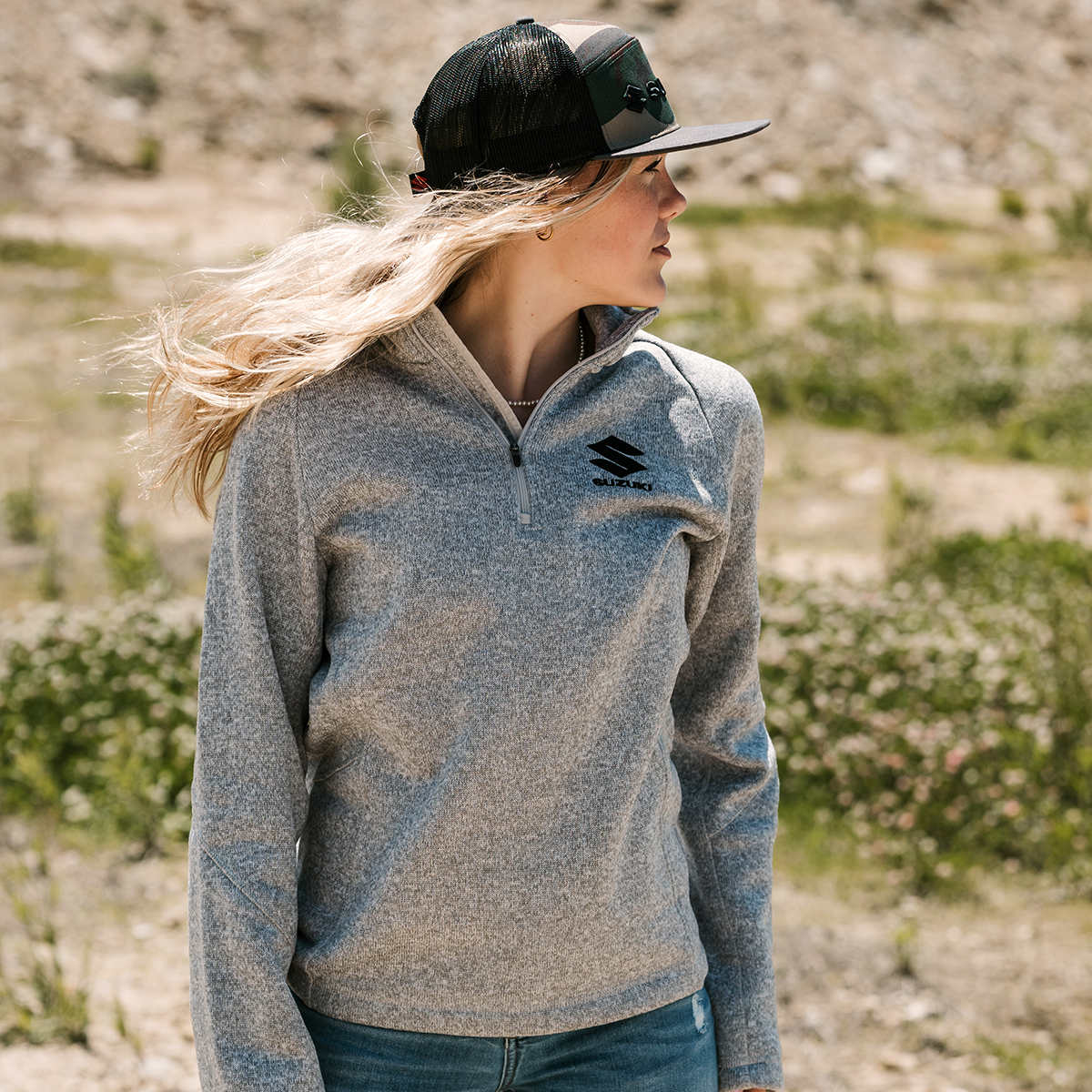 Suzuki Fleece Quarter Zip Jacket | Suzuki Motor USA, LLC