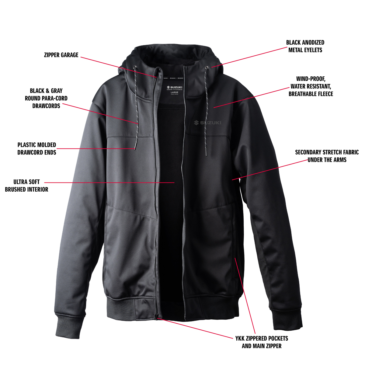 Suzuki Windproof Full-Zip Jacket | Suzuki Motor USA, LLC