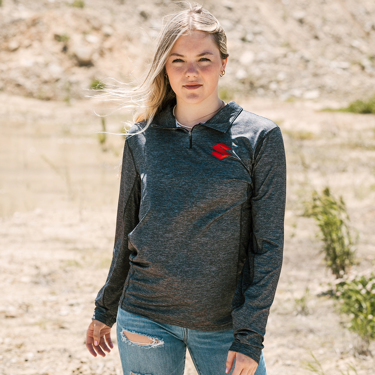 Suzuki Quarter Zip Performance Long Sleeve | Suzuki Motor USA, LLC