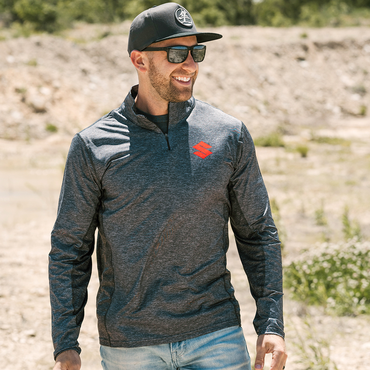 Suzuki Quarter Zip Performance Long Sleeve | Suzuki Motor USA, LLC