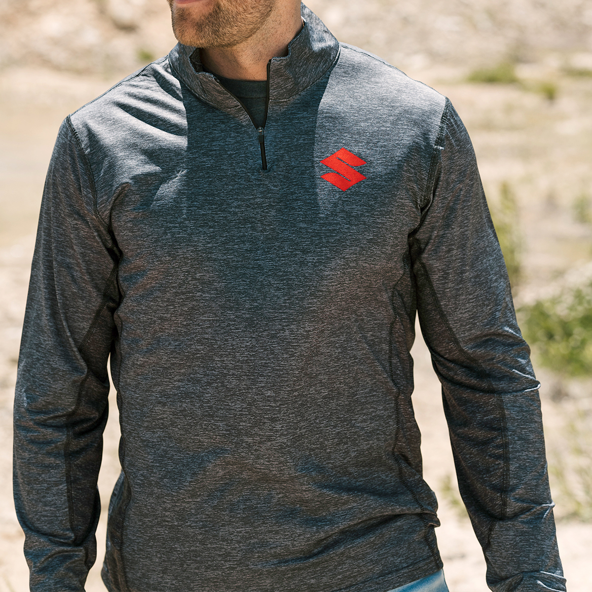 Suzuki Quarter Zip Performance Long Sleeve | Suzuki Motor USA, LLC