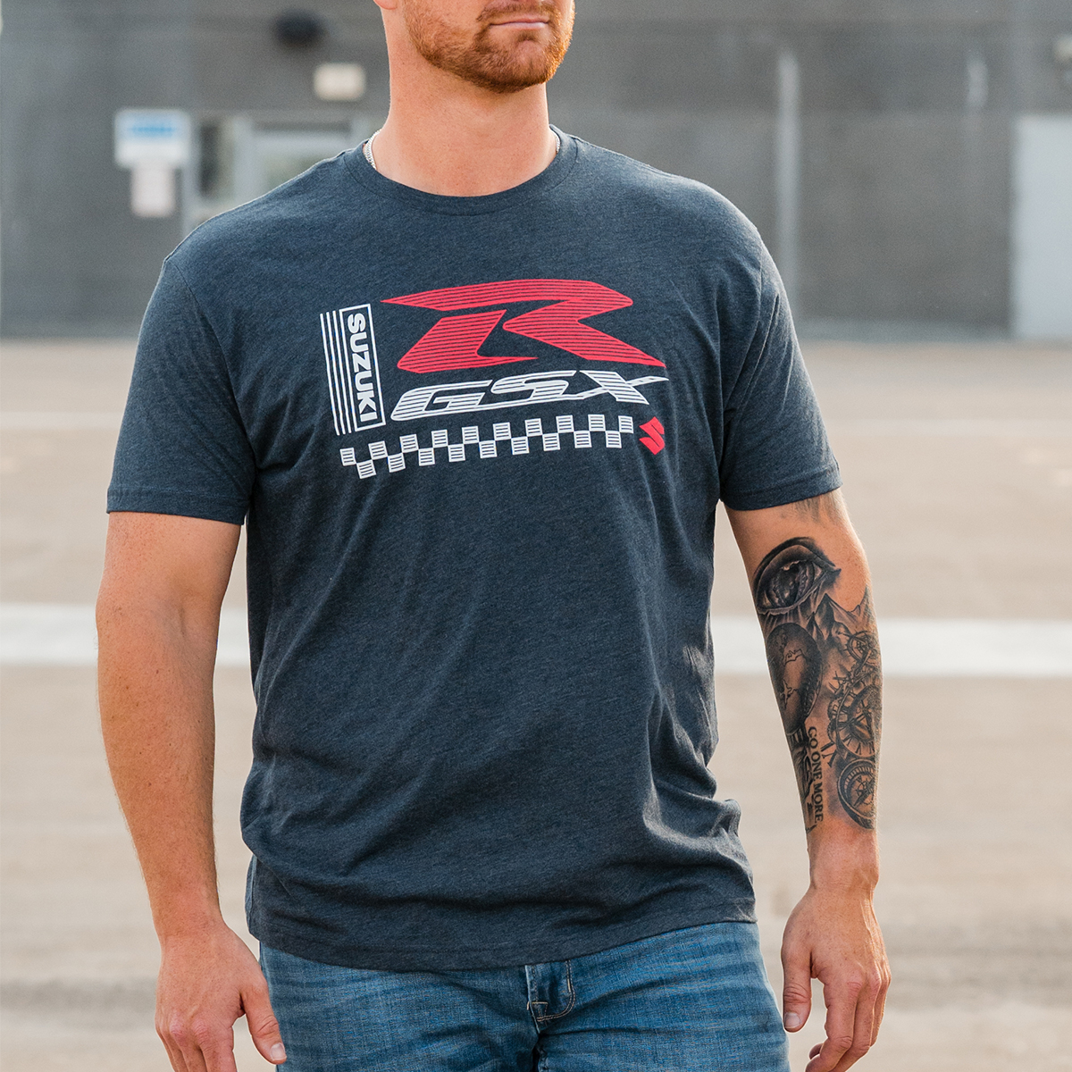 トップス Seeko Suzuki GSX-R Retro Navy T-Shirt | Suzuki Motor USA, LLC