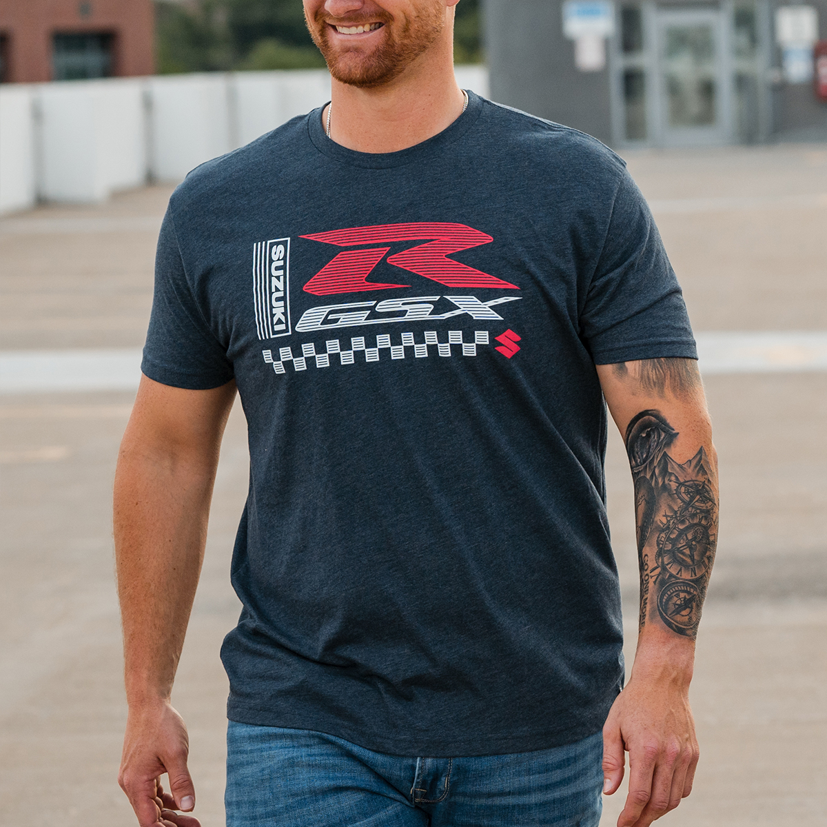 GSX-R Retro Navy T-Shirt | Suzuki Motor USA, LLC