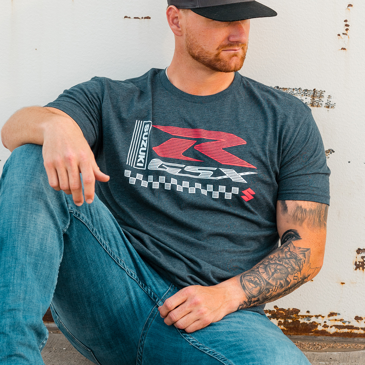 GSX-R Retro Navy T-Shirt | Suzuki Motor USA, LLC
