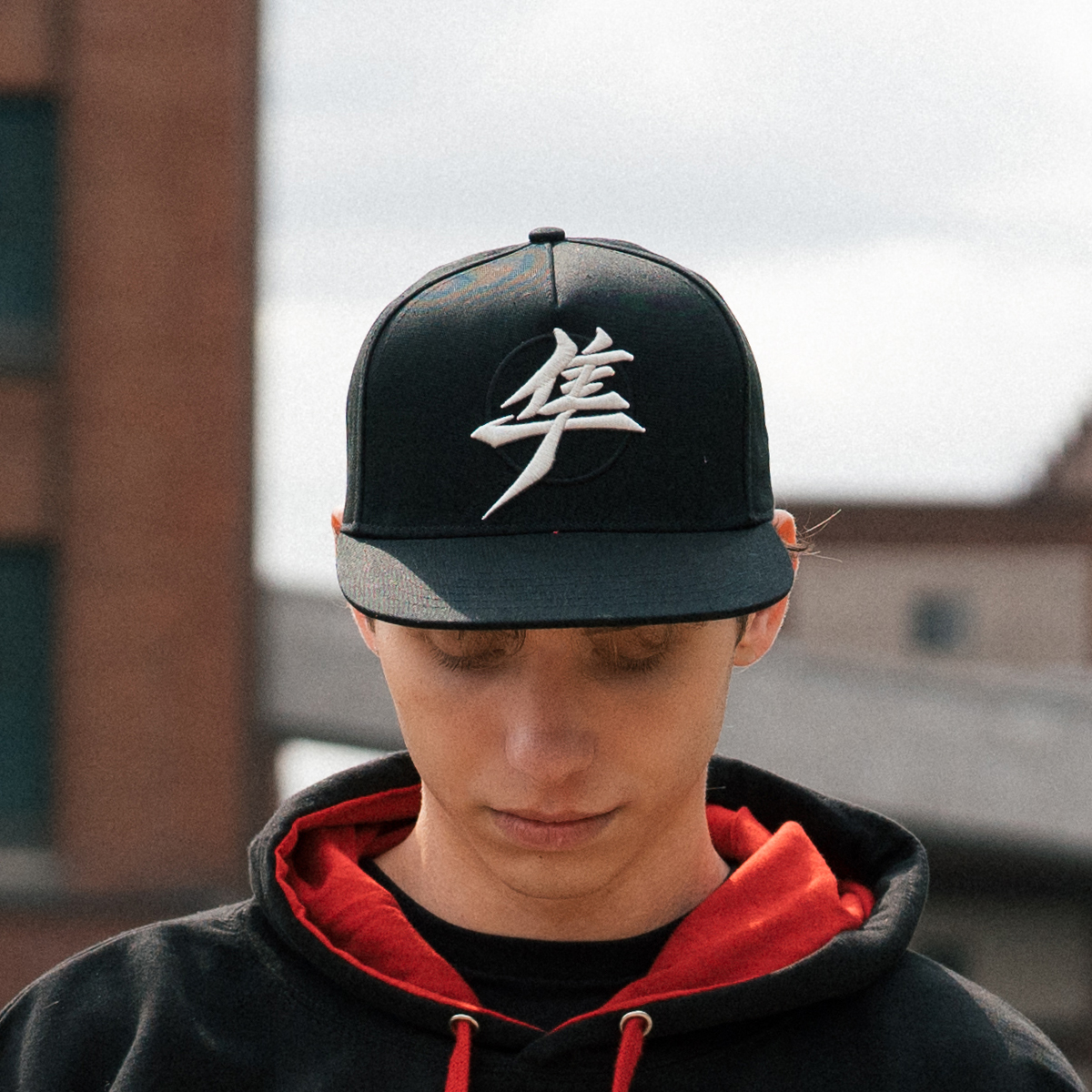 Hayabusa Kanji Black 5 Panel Hat | Suzuki Motor USA, LLC