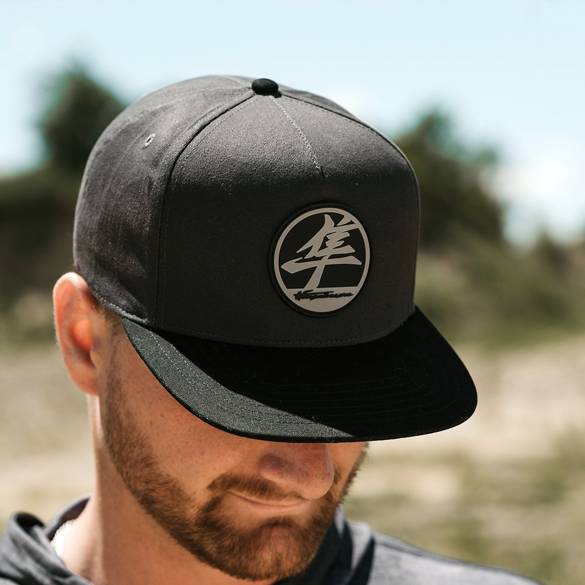 Hayabusa Charcoal Flat Bill Hat | Suzuki Motor USA, LLC