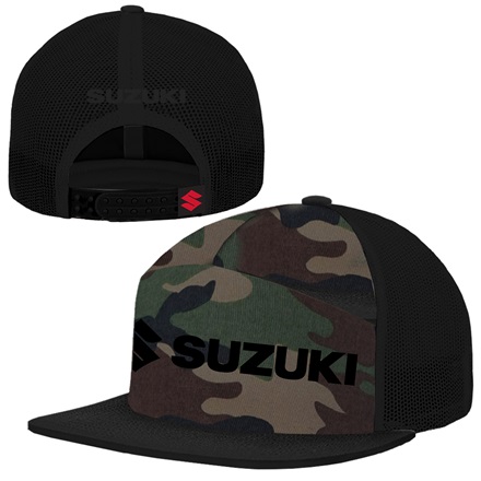 Suzuki Camo Flat Bill Hat picture