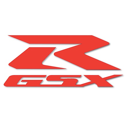 GSX-R Die Cut Decal Reflective Red picture