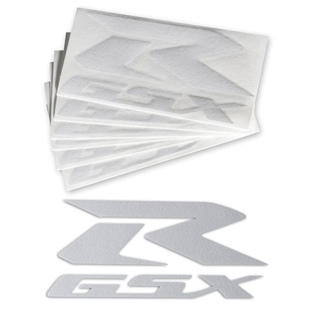 GSX-R Die Cut Decal Reflective White picture