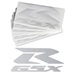 GSX-R Die Cut Decal Reflective White