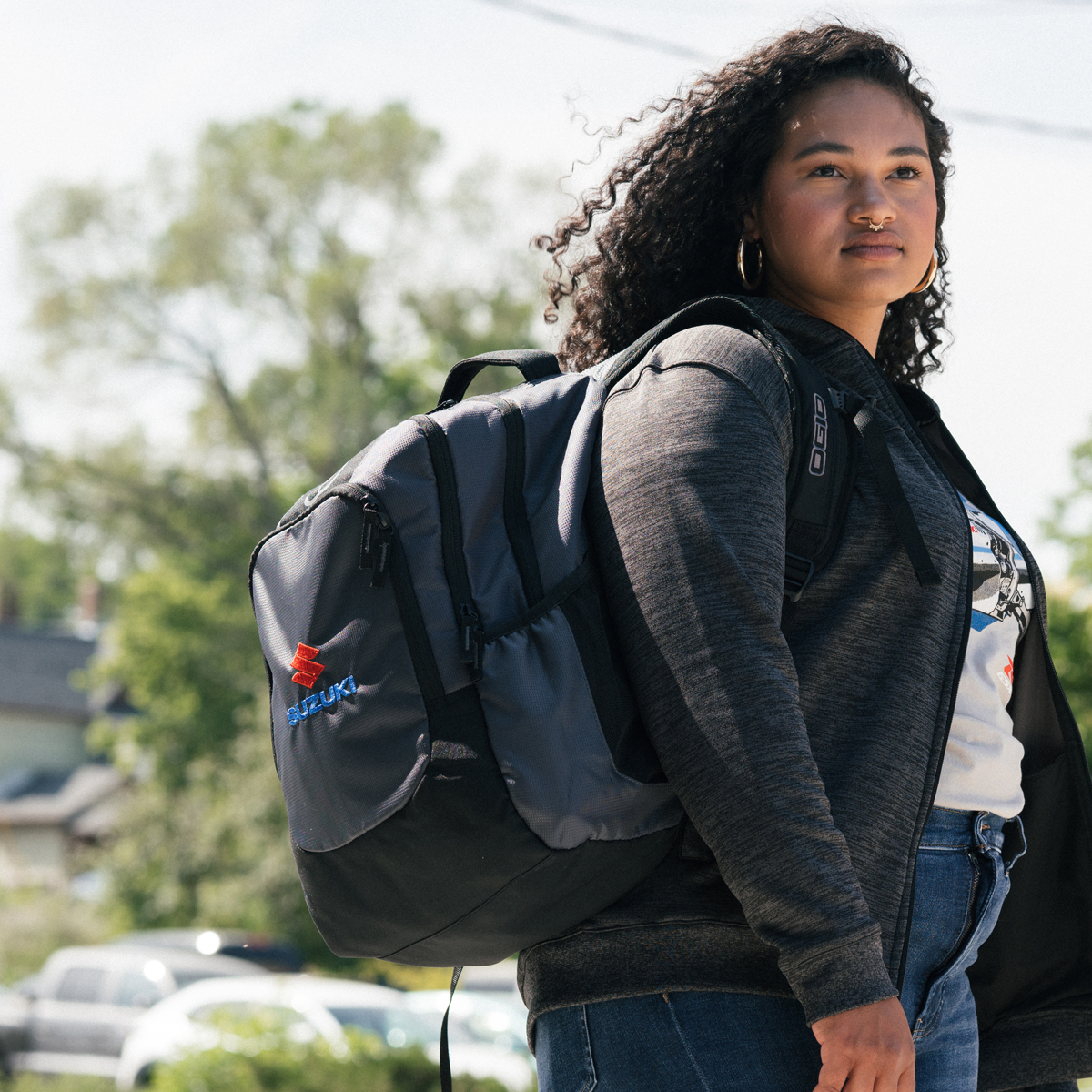 バッグ SUZUKI Suzuki Gray Backpack | Suzuki Motor USA, LLC