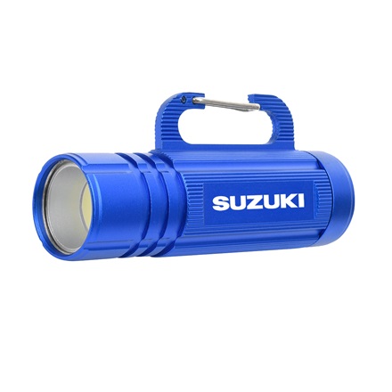 Suzuki Blue Carabiner Hook Flashlight picture
