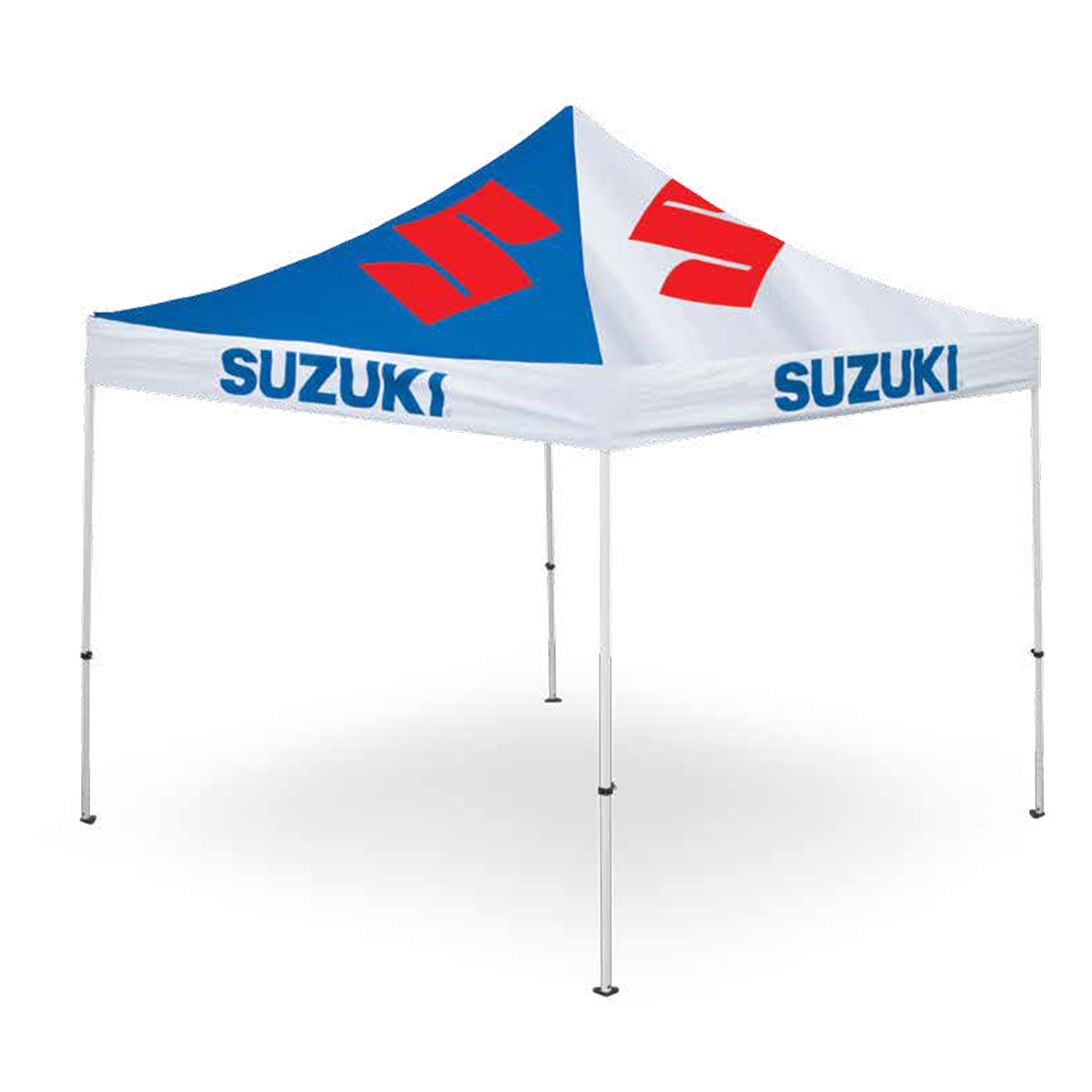 Suzuki Shelter, White/Blue | Suzuki Motor USA, LLC