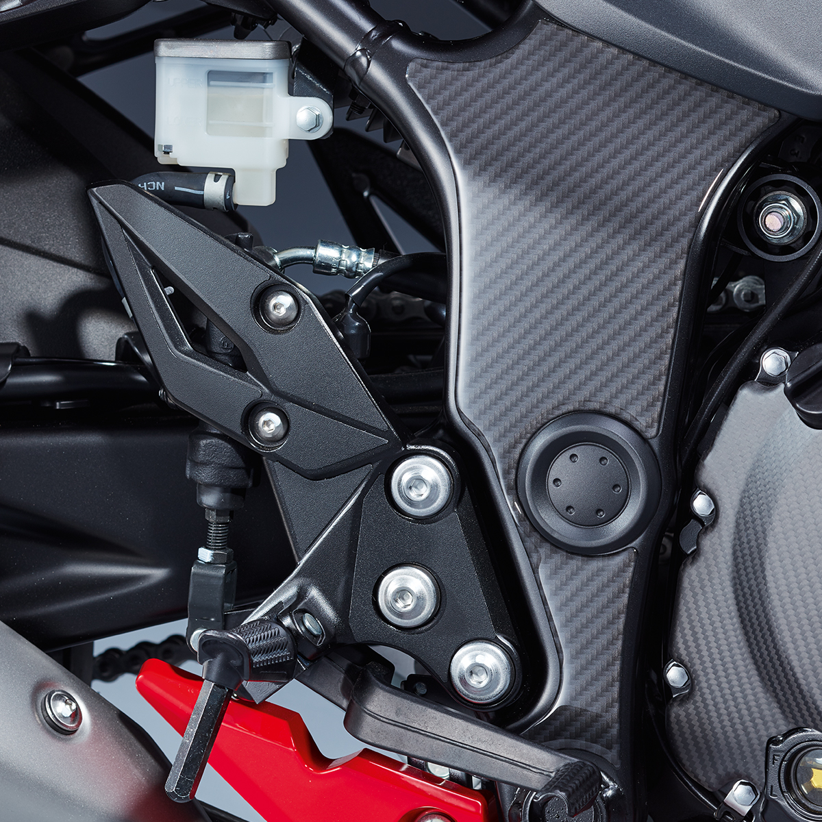 Carbon Frame Protector (2018-2023) | Suzuki Motor USA, LLC Carbon Frame Protector (2018-2023) | Suzuki Motor USA, LLC