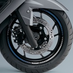 Front Wheel Decal (Blue/White V1)