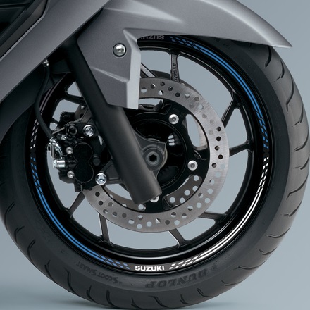 Front Wheel Decal (Blue/White V1) picture