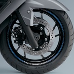 Front Wheel Decal (Blue/White V2)