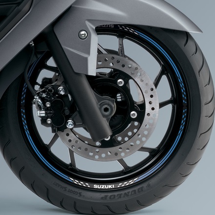 Front Wheel Decal (Blue/White V2) picture